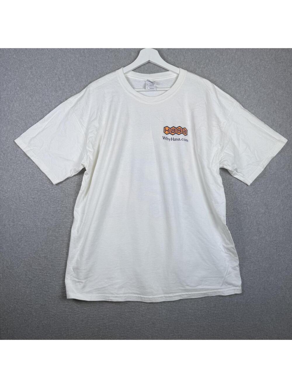 Gildan Men's Size XL Hasa Racing Moses Smith White T-Shirt
